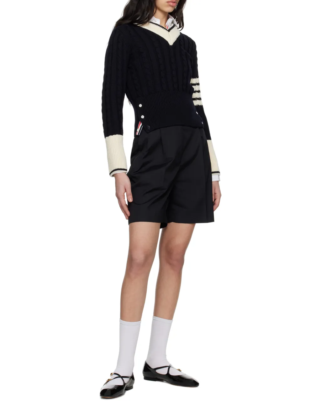 High-Waisted Double-Pleat Shorts