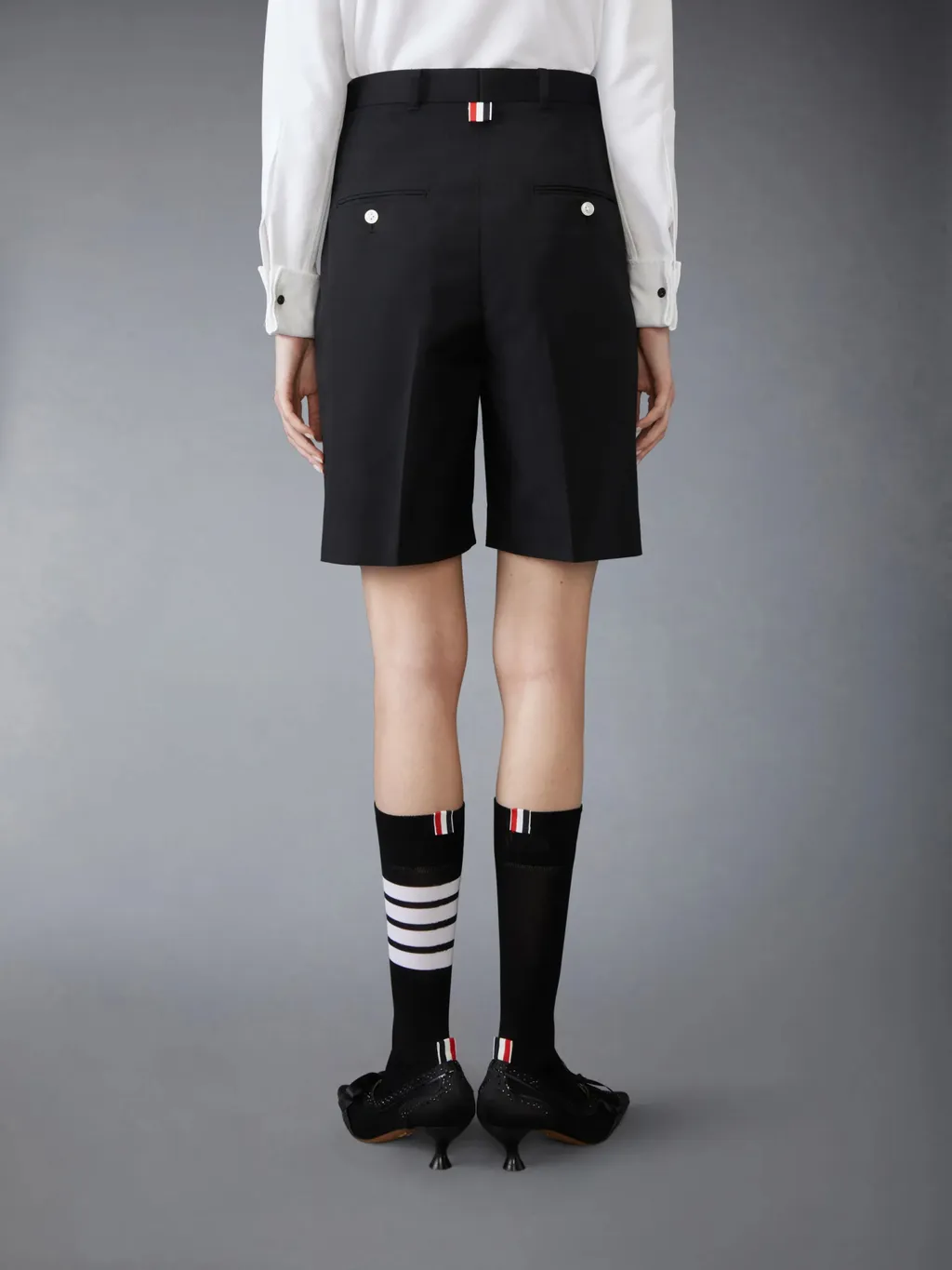 High-Waisted Double-Pleat Shorts