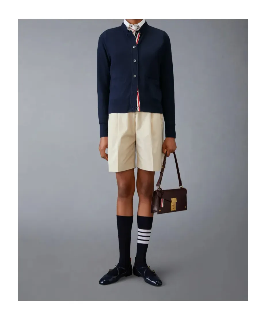 Typewriter Cloth Double Pleat Shorts