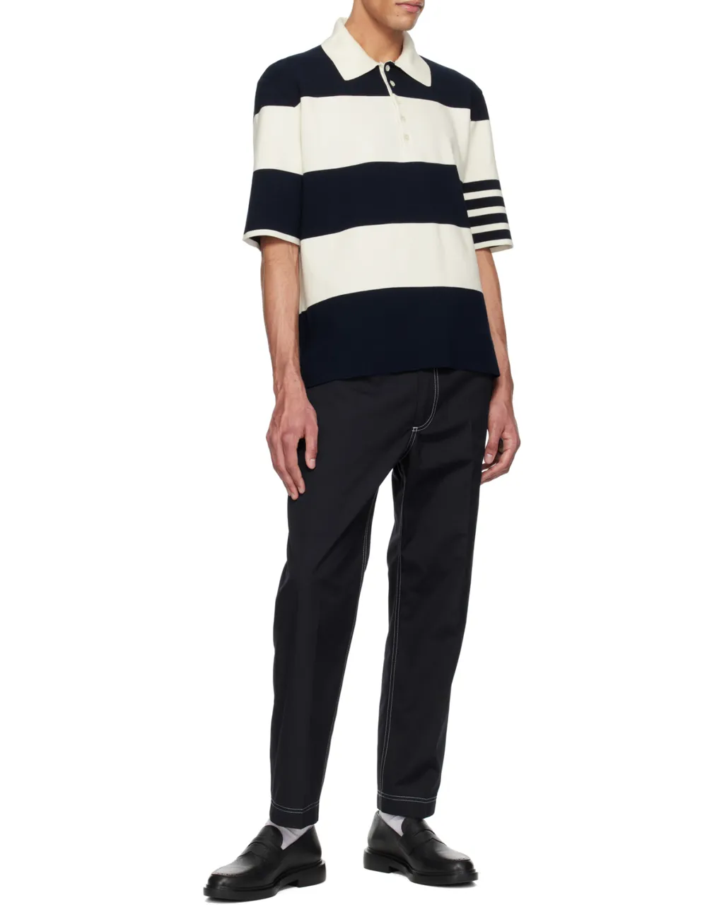 Contrast Stitch Pants