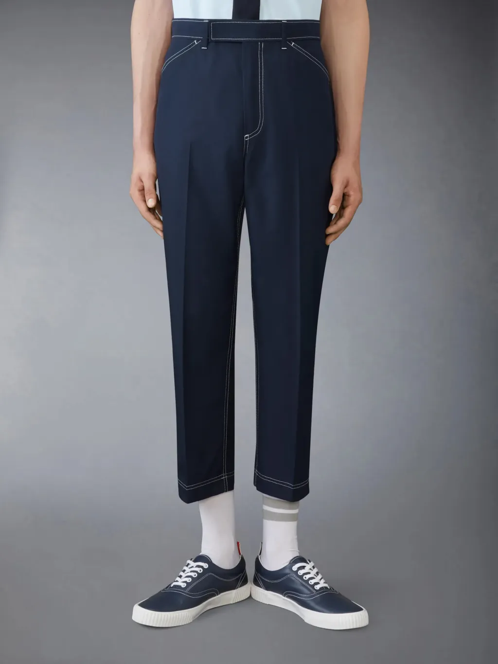 Contrast Stitch Pants
