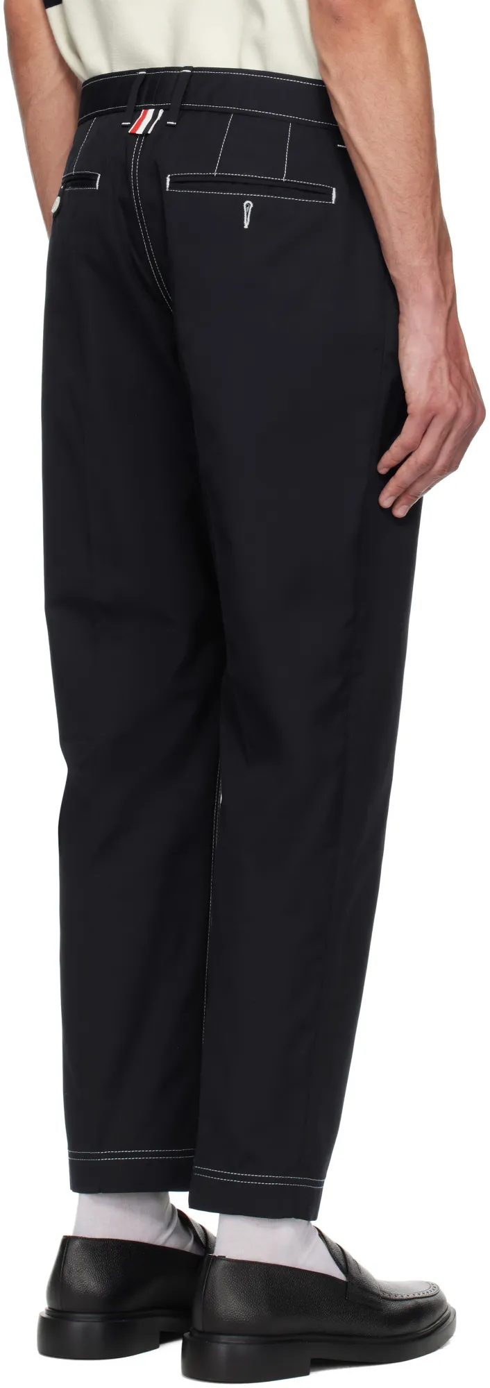 Contrast Stitch Pants