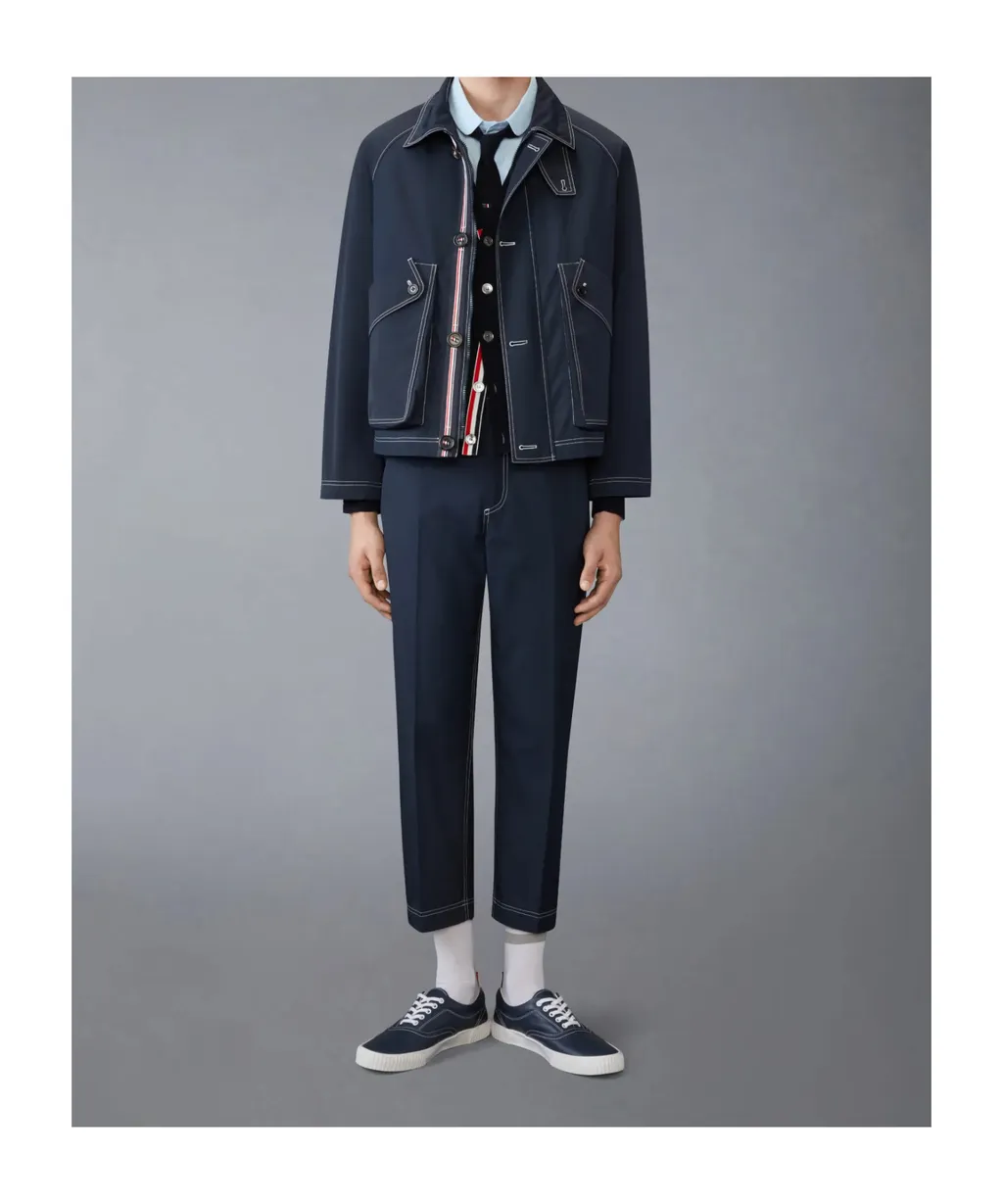 Contrast Stitch Pants