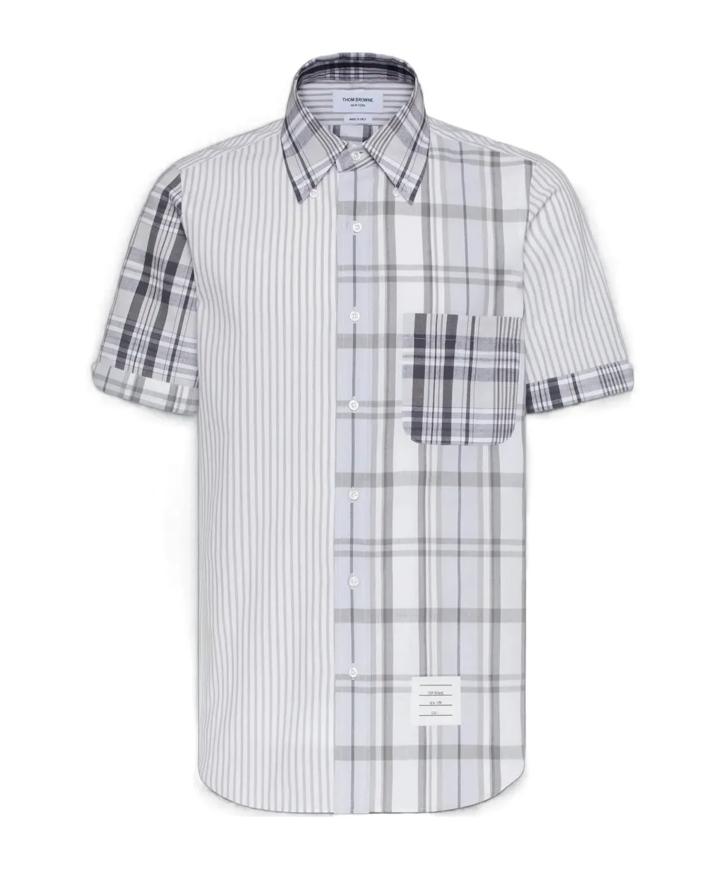 Mix-Pattern Cotton Shirt