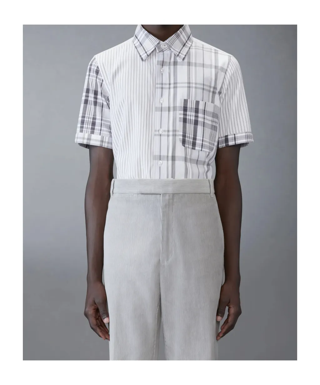 Mix-Pattern Cotton Shirt