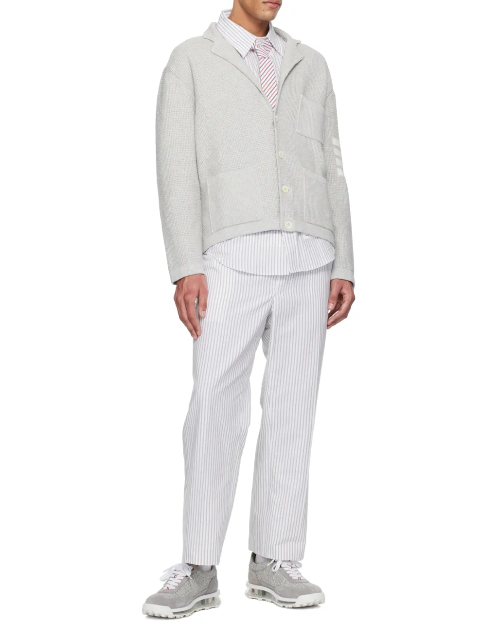 4-Bar V-Neck Cardigan