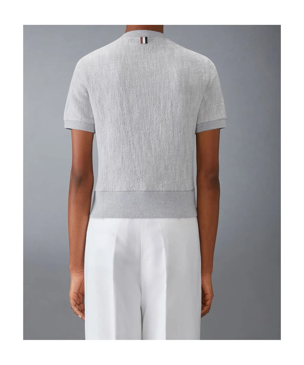 Bouclé Logo-Patch T-Shirt