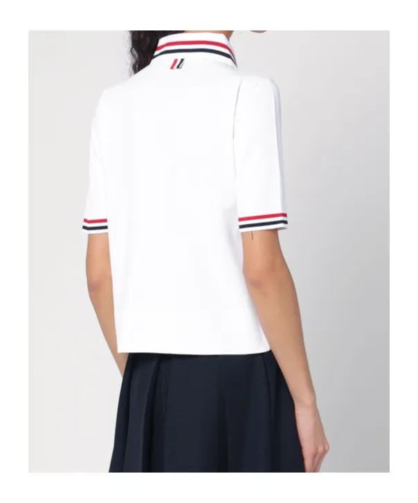 Rwb Striped Jersey Polo Shirt