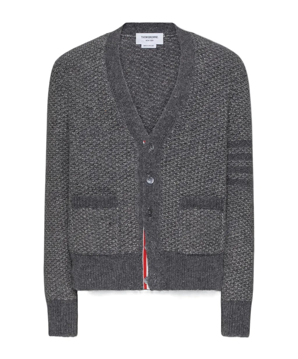 V-Neck Chunky-Knit Cardigan