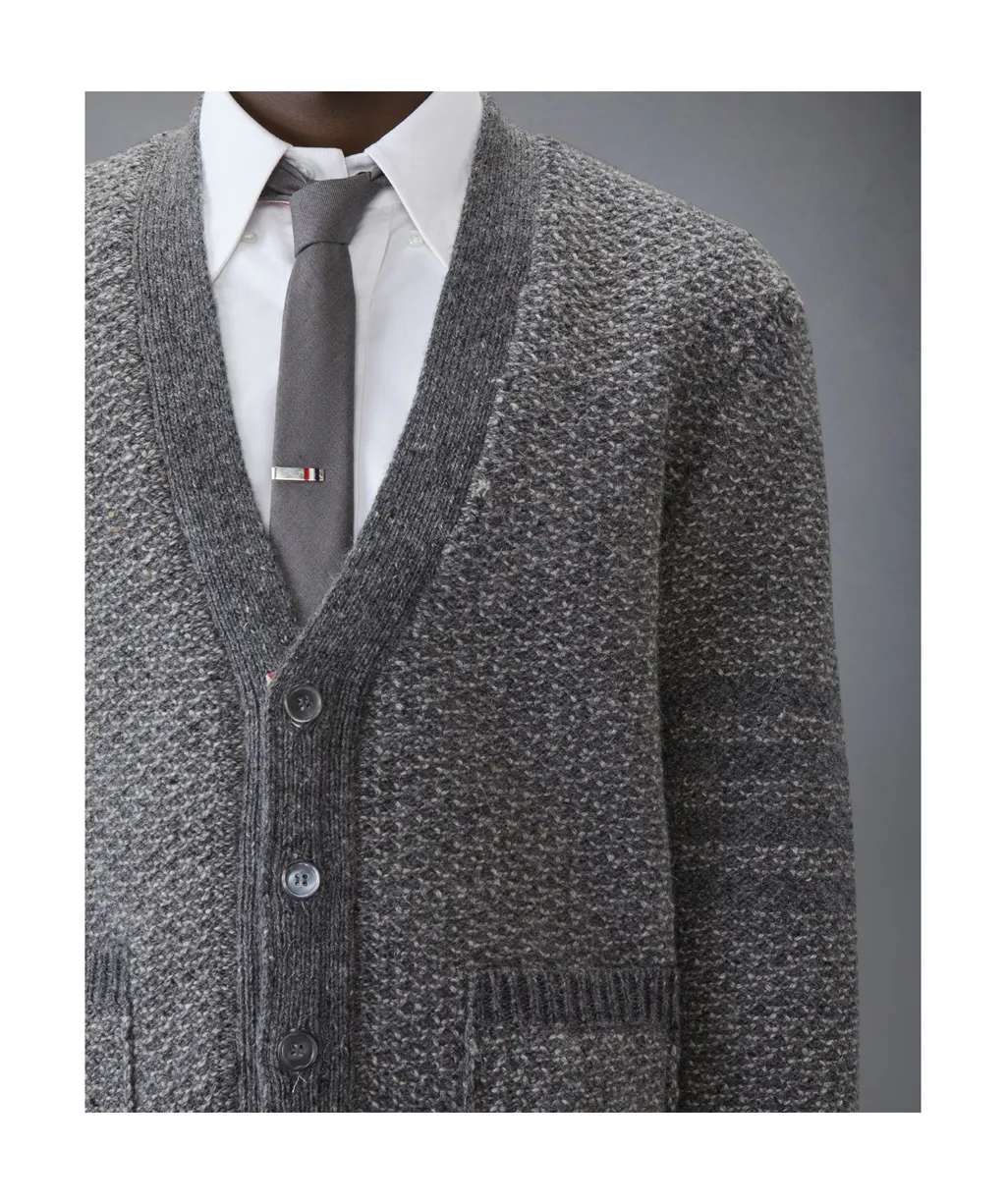V-Neck Chunky-Knit Cardigan