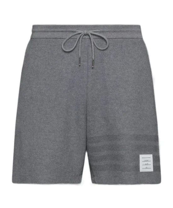 4-Bar Stripe Cotton Shorts
