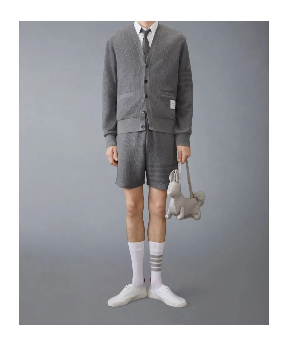 4-Bar Stripe Cotton Shorts