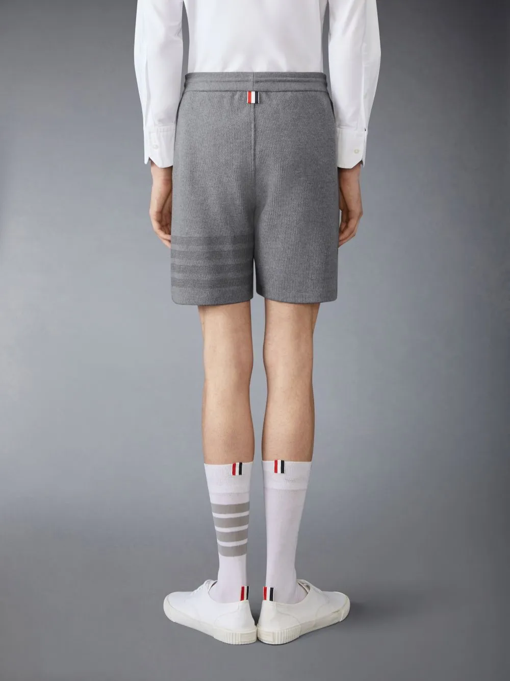 4-Bar Stripe Cotton Shorts
