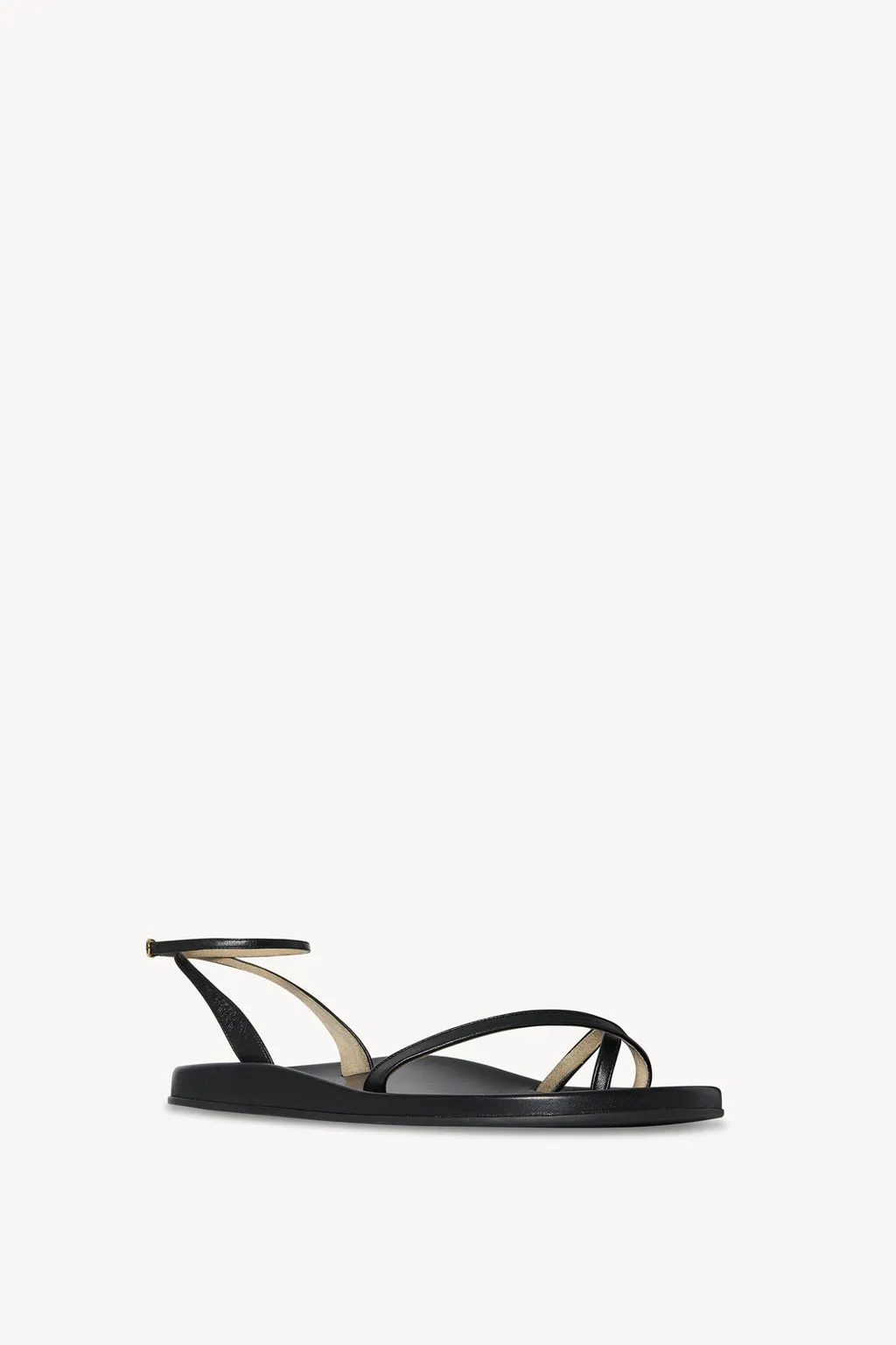 Leather Cross-Strap Sandals