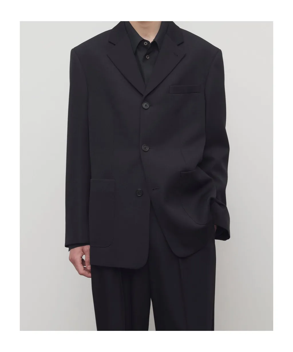 Caelum Three-Button Patch-Pocket Jacket