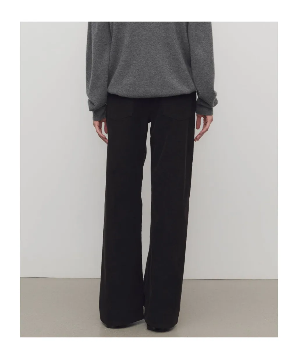 Corduroy Straight-Leg Trousers