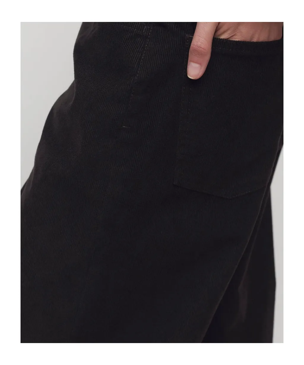 Corduroy Straight-Leg Trousers