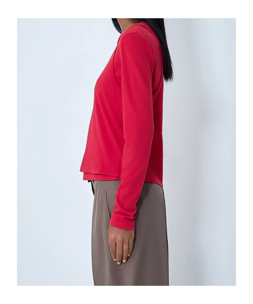 Layered Cotton T-Shirt
