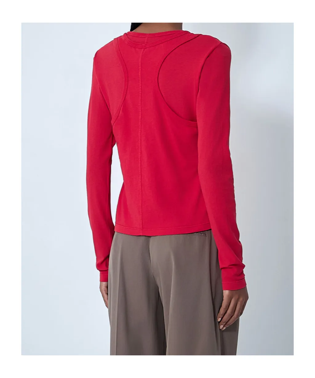 Layered Cotton T-Shirt