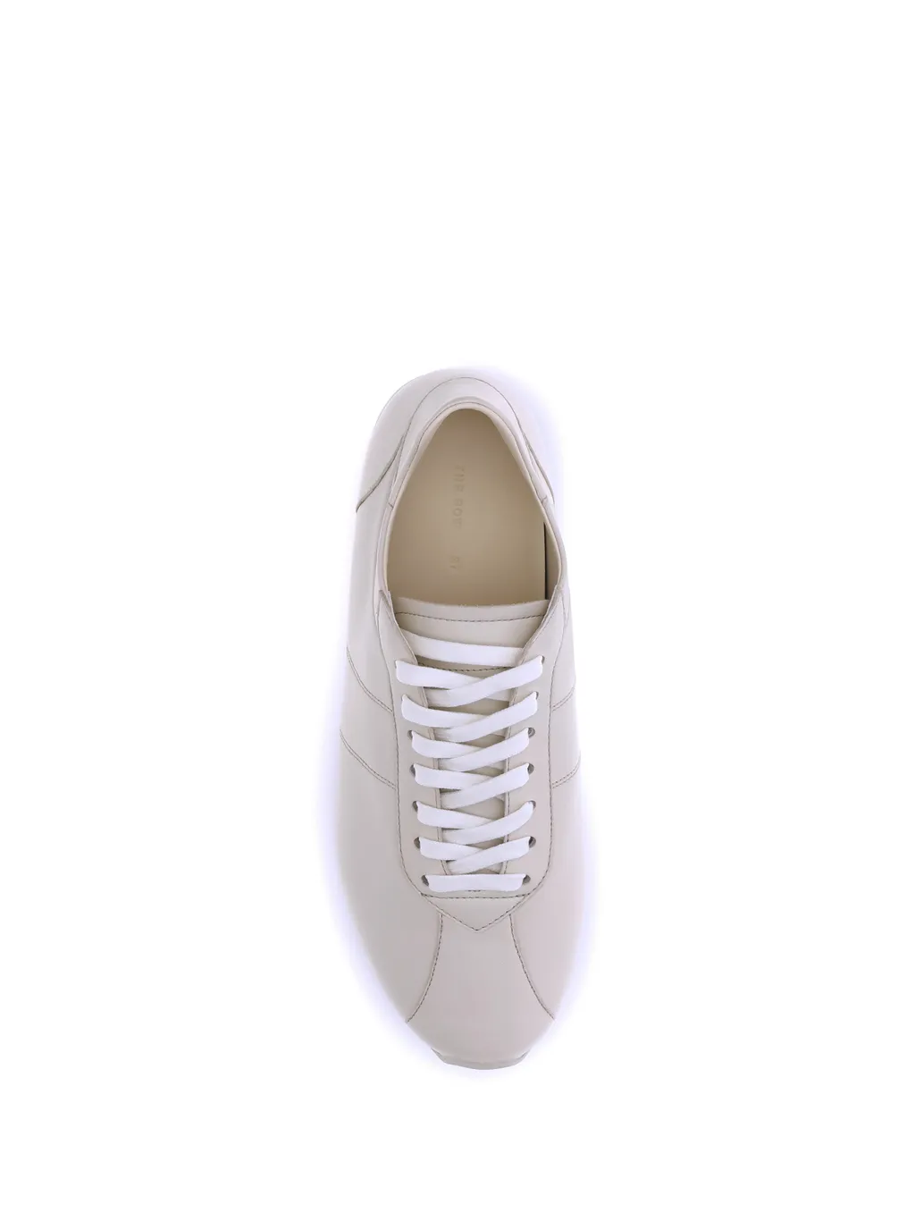 Leather Lace-Up Trainers