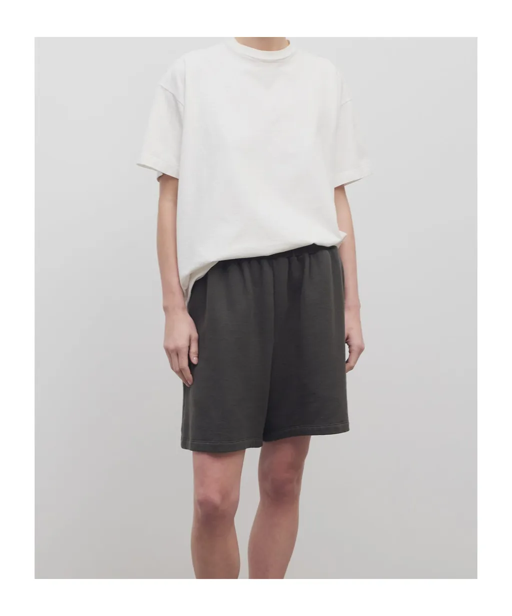Elasticated-Waistband French Terry Shorts