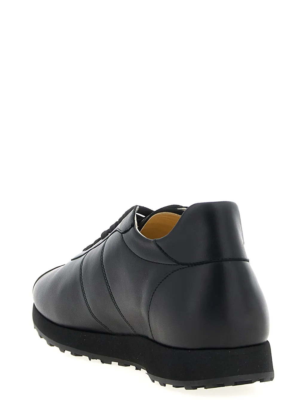 Lace-Up Leather Sneakers
