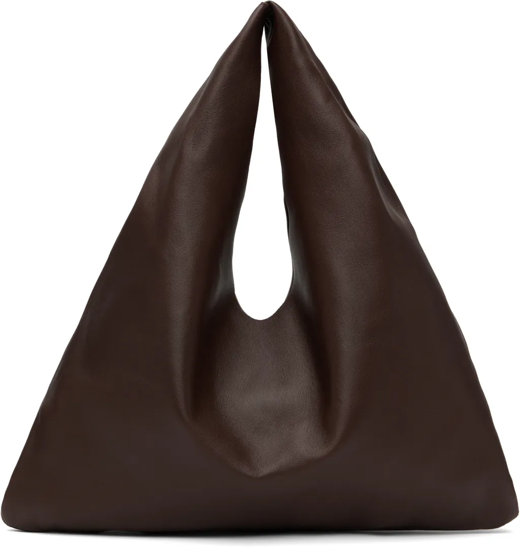 Open Top Draped Small Tote Bag