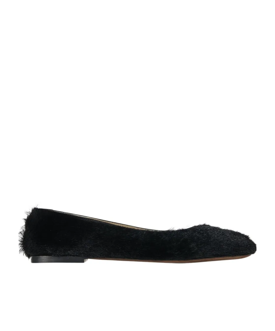 Square Block Heeled Ballet Flats
