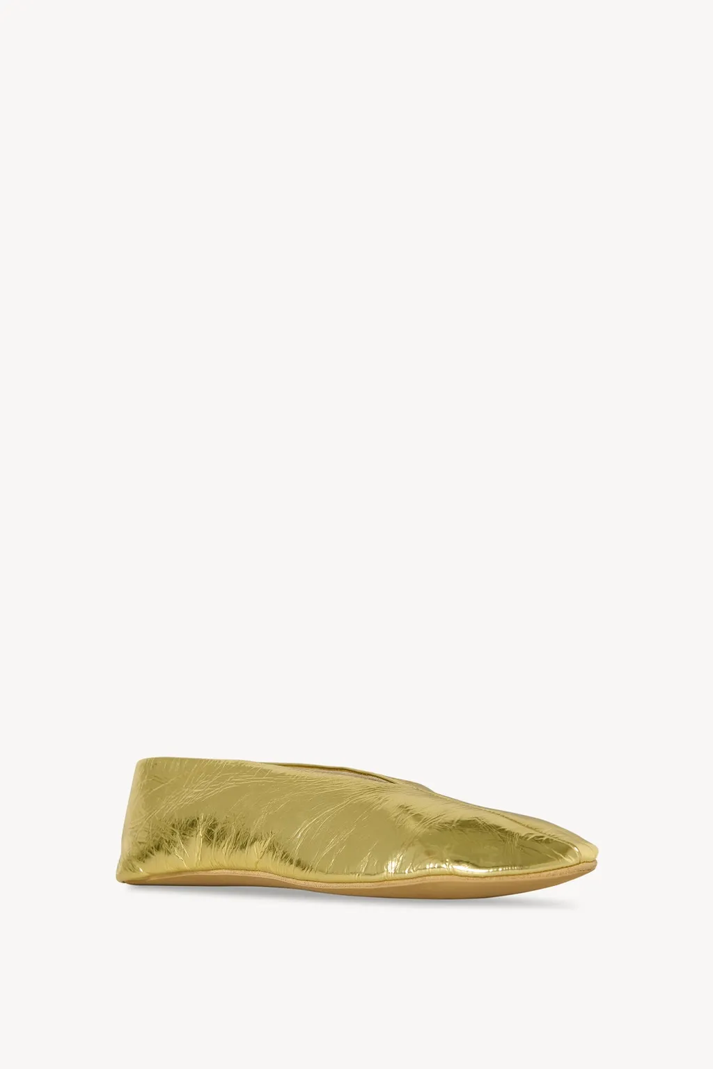 Stella Metallic-Leather Ballet Flats