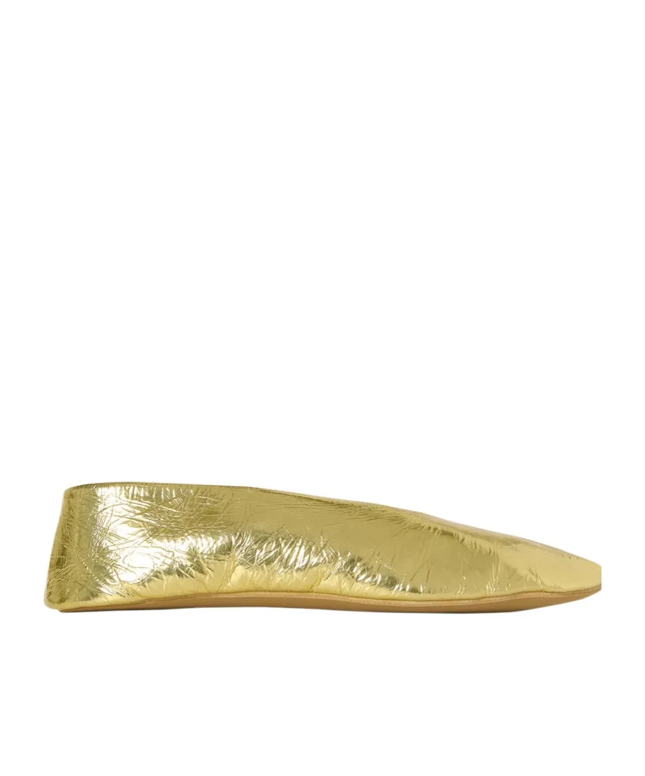 Stella Metallic-Leather Ballet Flats