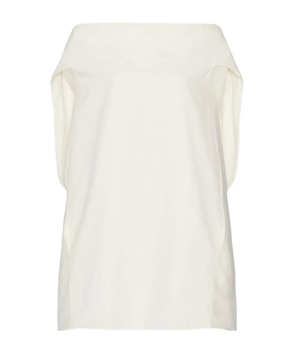 Draped Sleeveless Asymmetric Top