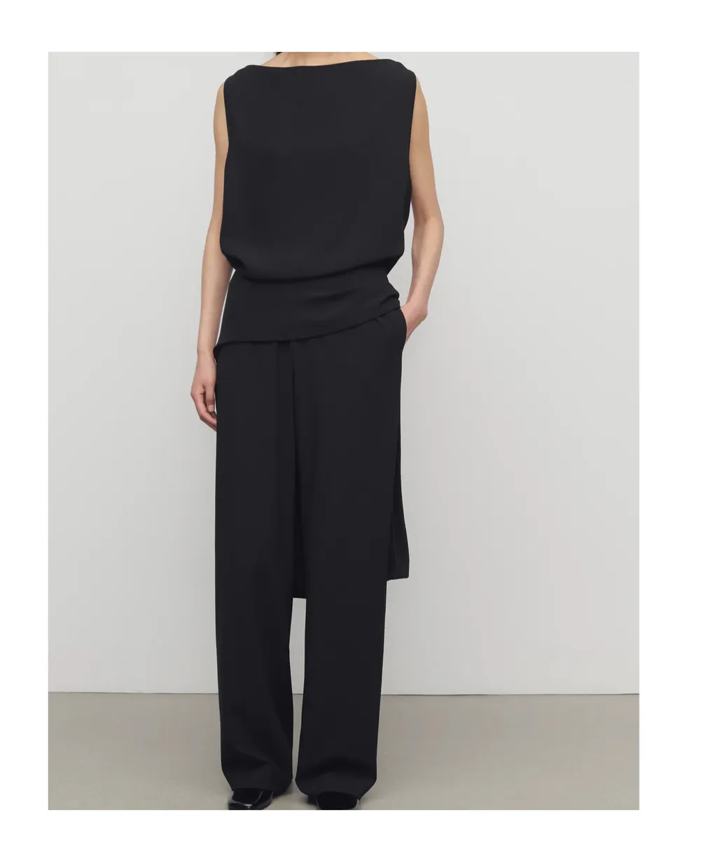 Elastic Waist Casual Pants