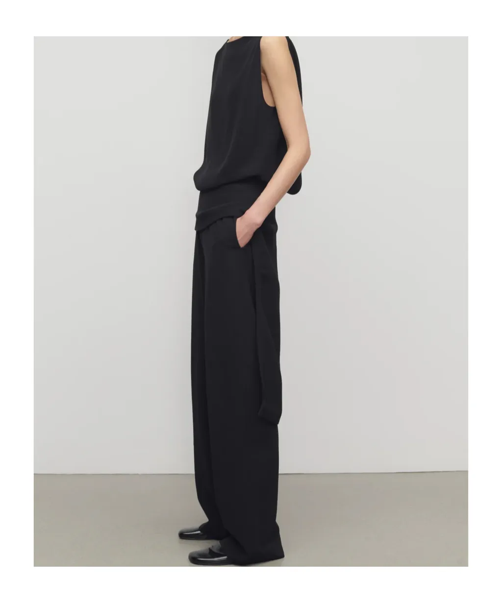 Elastic Waist Casual Pants