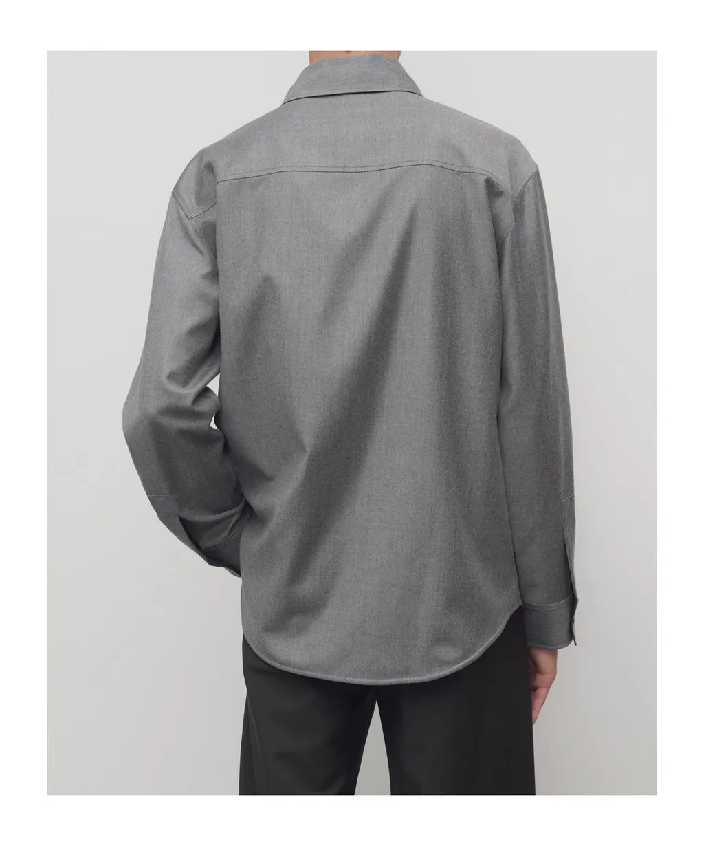 Dashiell Long-Sleeved Wool Shirt