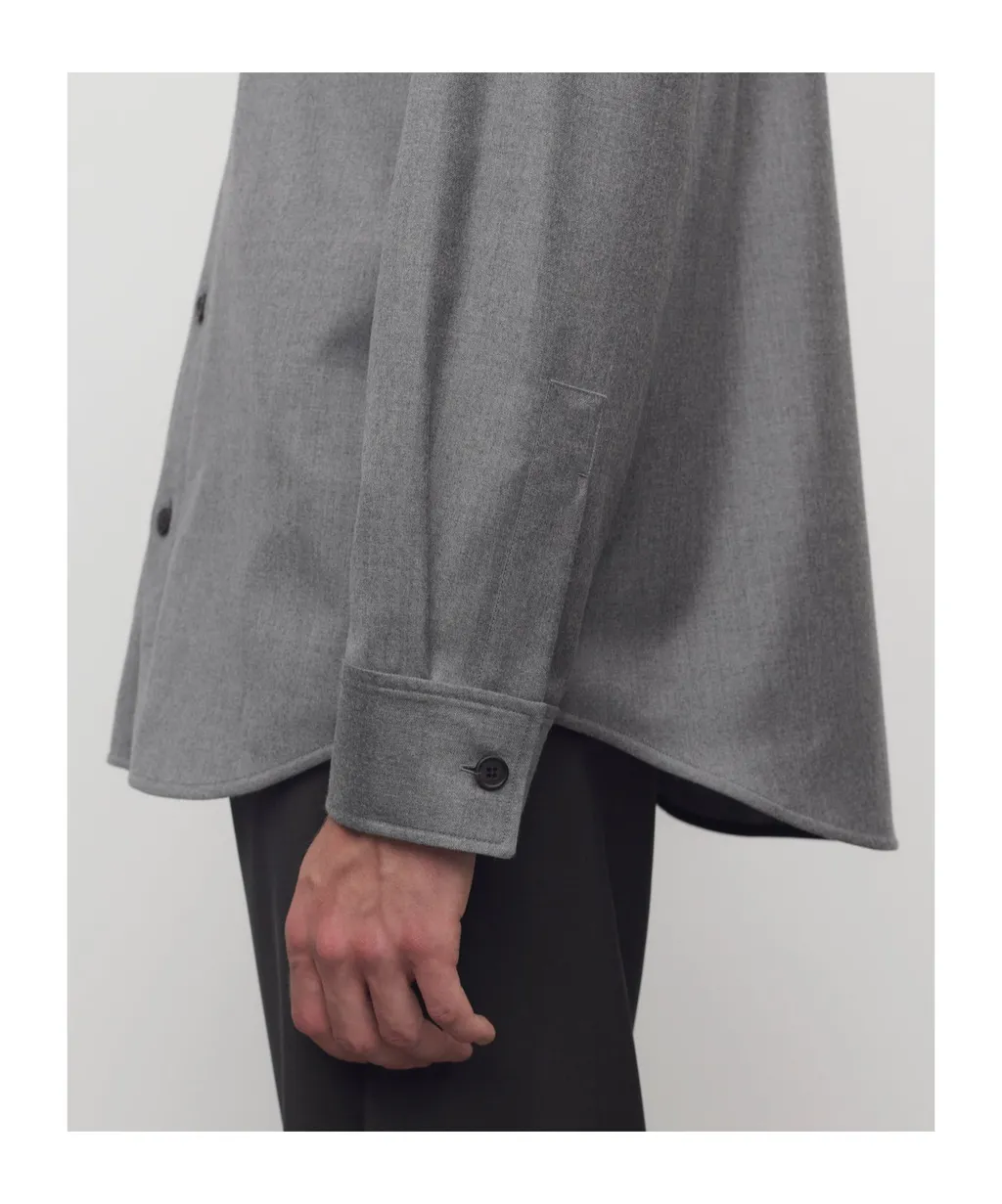 Dashiell Long-Sleeved Wool Shirt