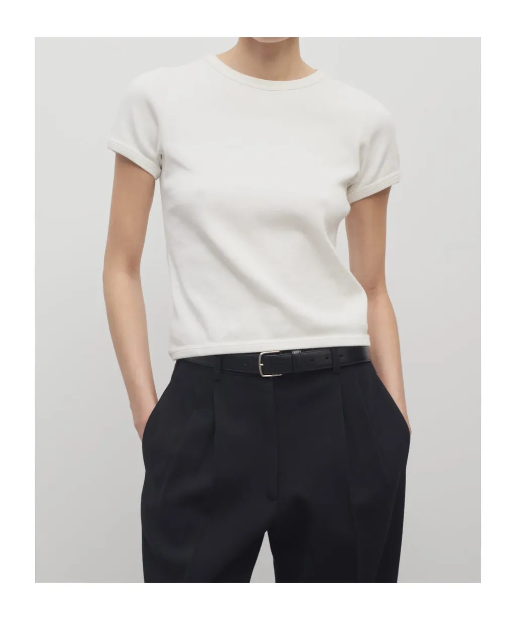 Torya Ribbed Crew-Neck T-Shirt