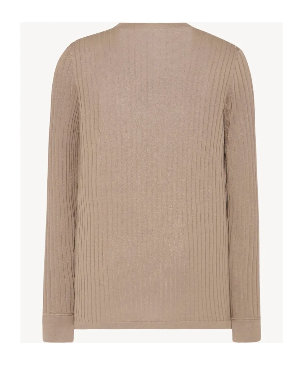 Ribbed Long-Sleeve Top