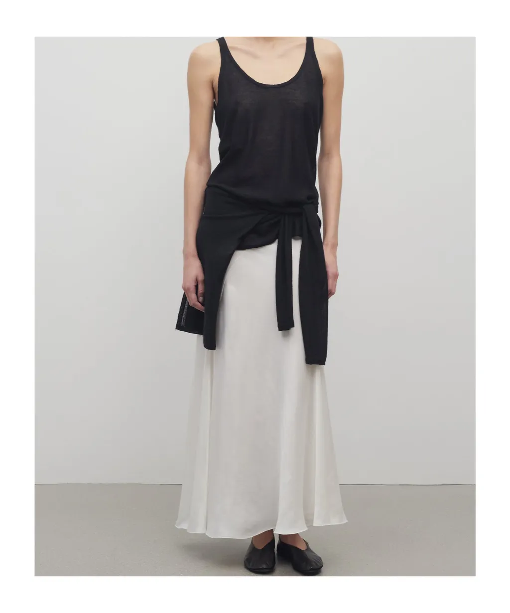 Asymmetrical Silk Skirt