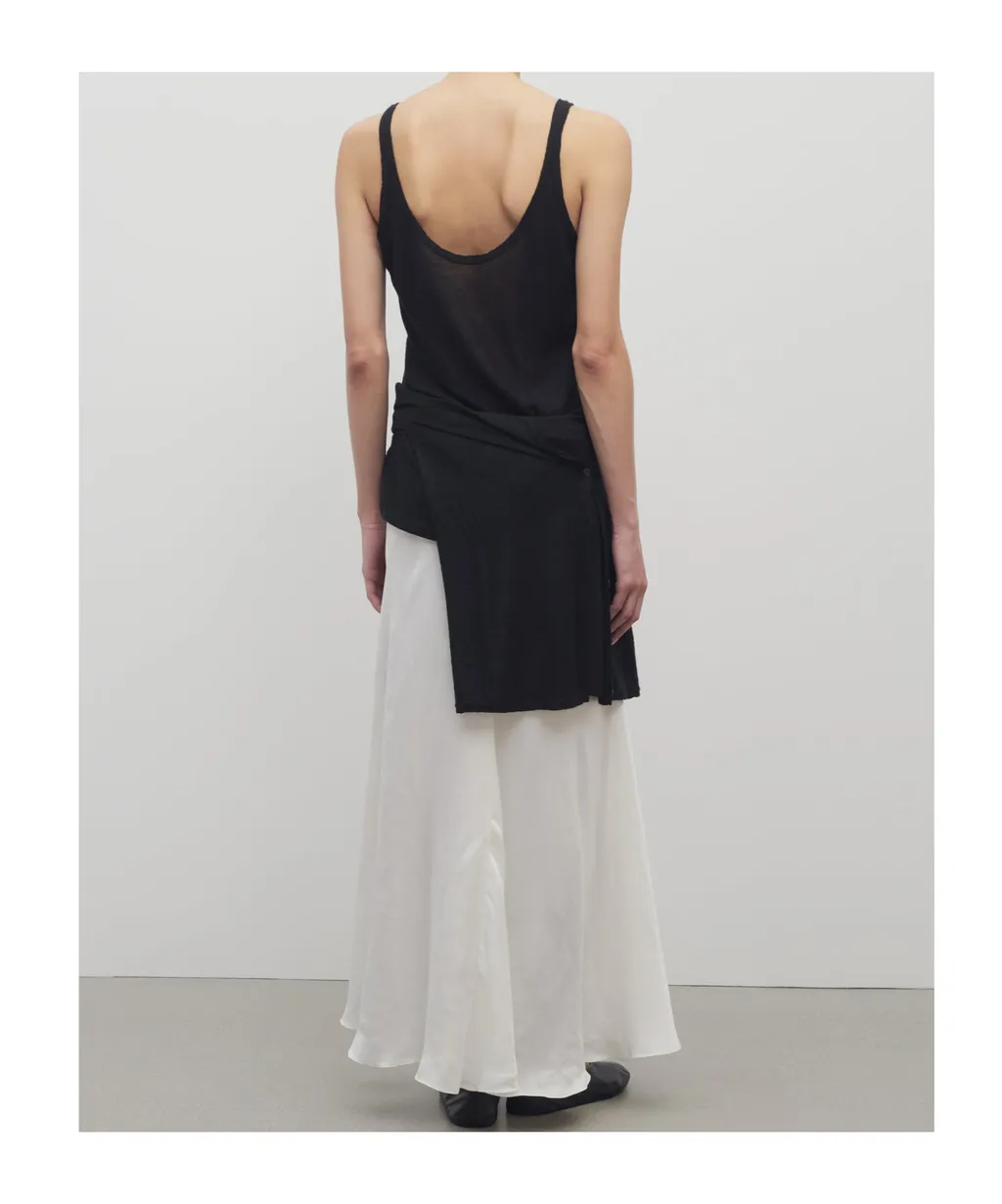 Asymmetrical Silk Skirt