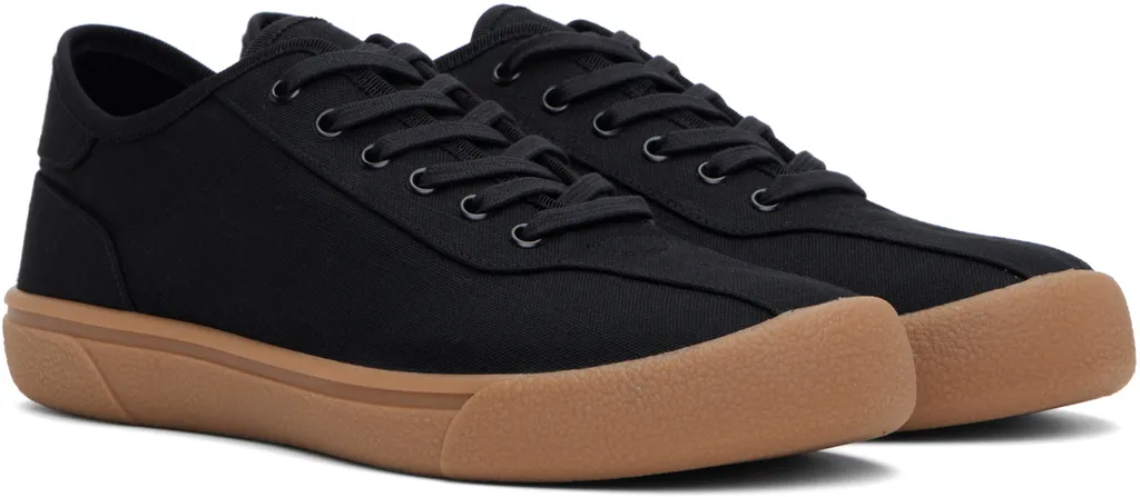 Panelled Lace-Up Sneakers