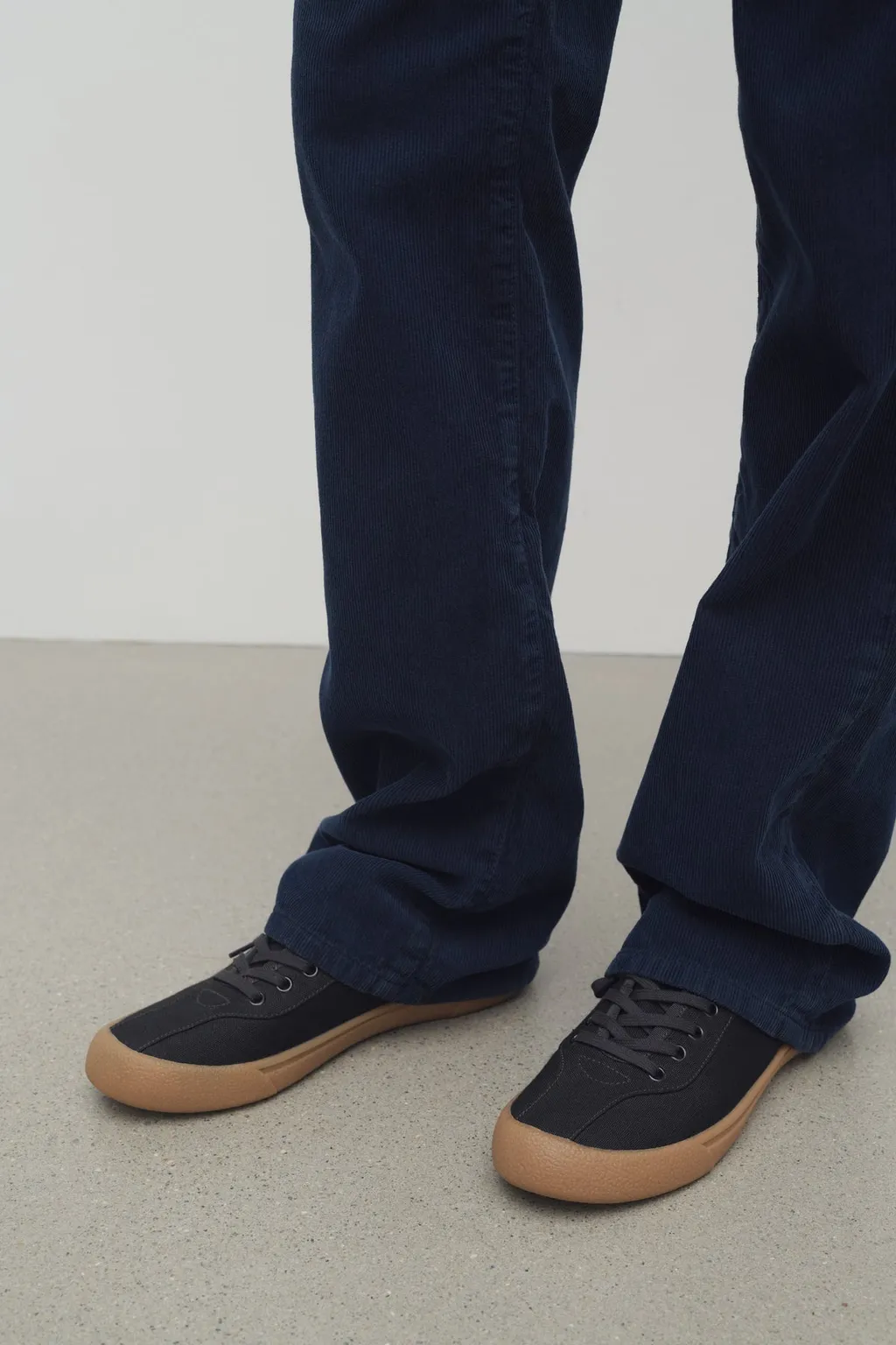 Round-Toe Lace-Up Sneakers