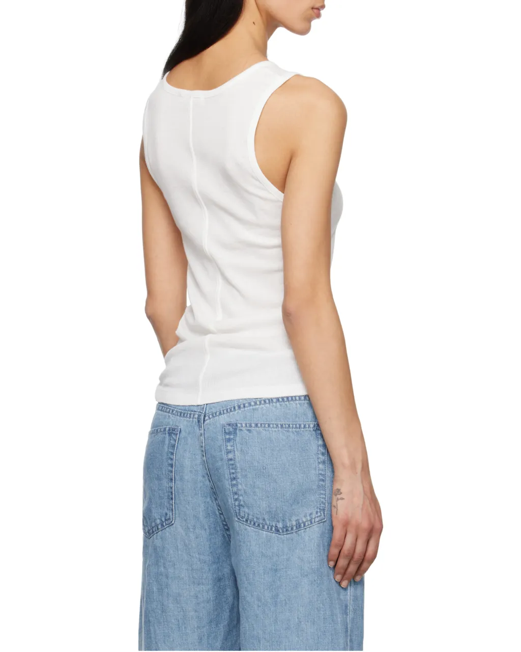 Mansel Ribbed Sleeveless Tank Top