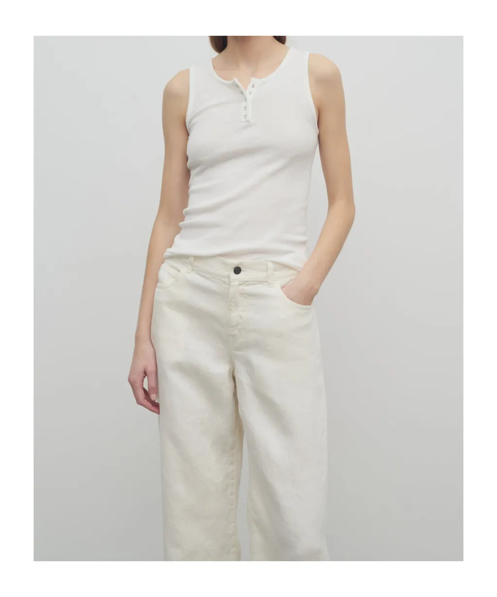 Mansel Ribbed Sleeveless Tank Top
