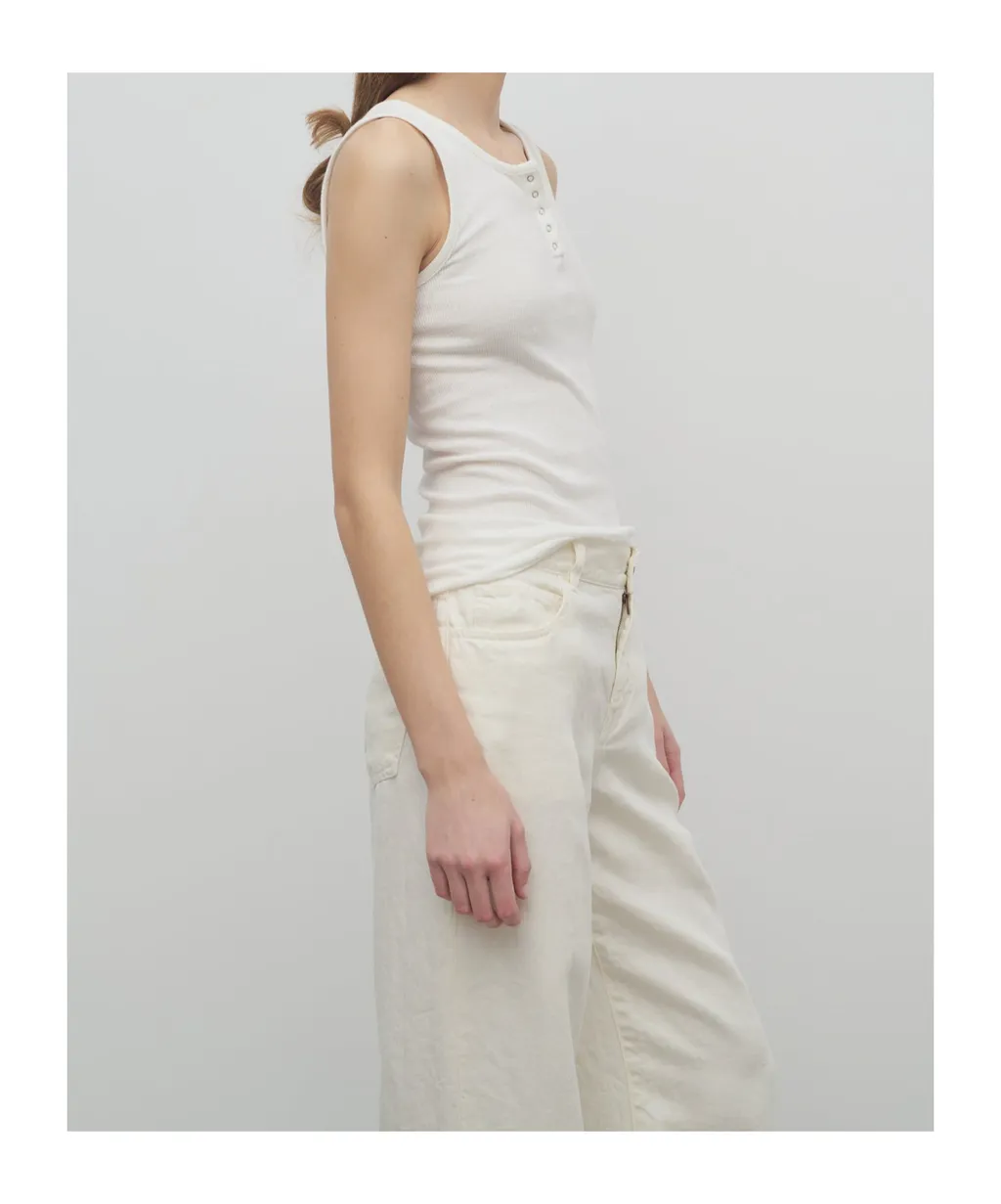 Mansel Ribbed Sleeveless Tank Top