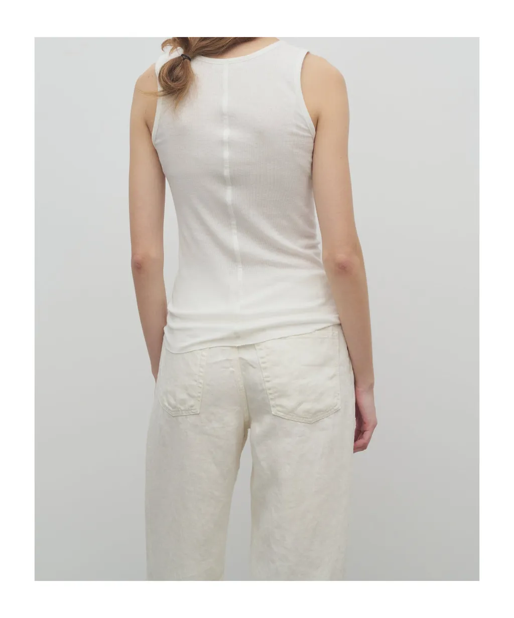 Mansel Ribbed Sleeveless Tank Top