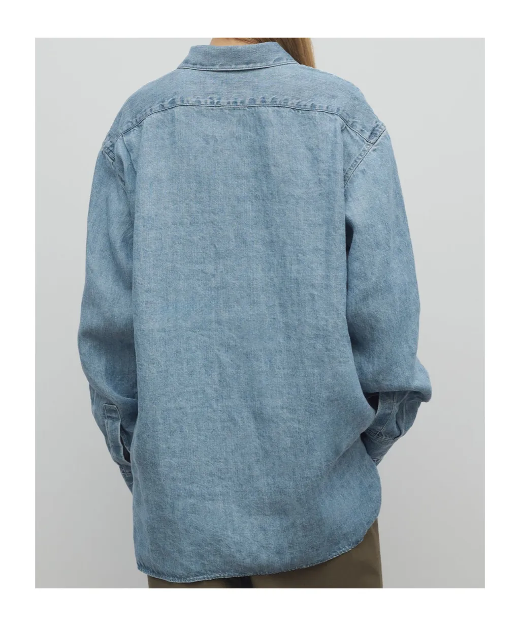 Nesson Button-Up Denim Shirt