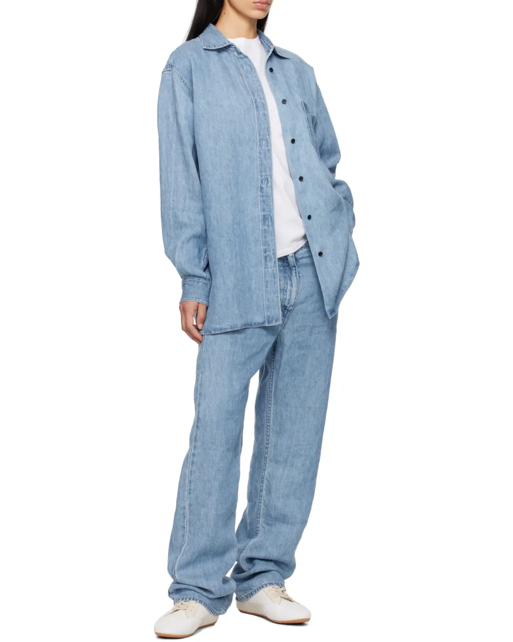 Nesson Button-Up Denim Shirt