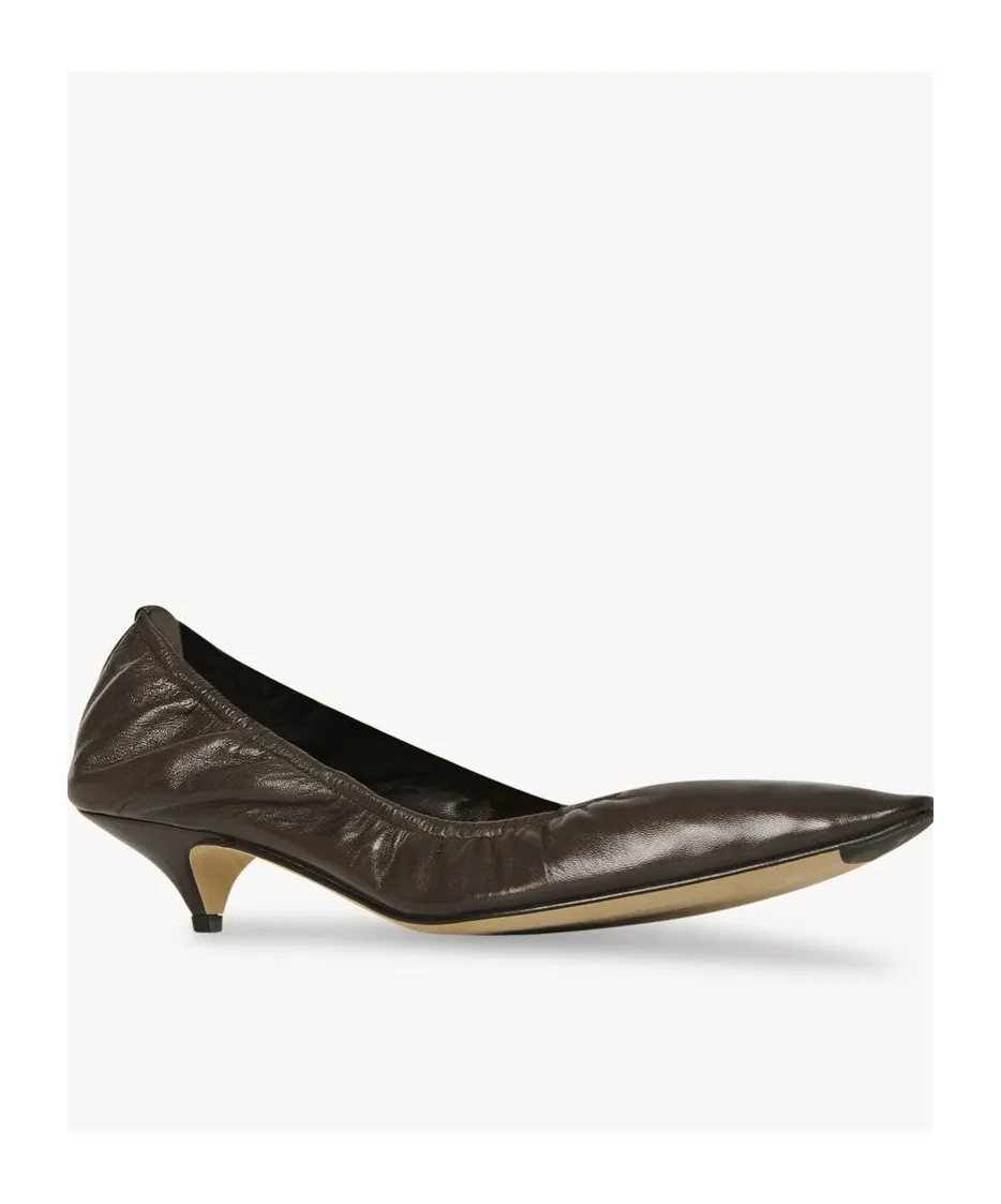 Liisa Leather Kitten High Heels