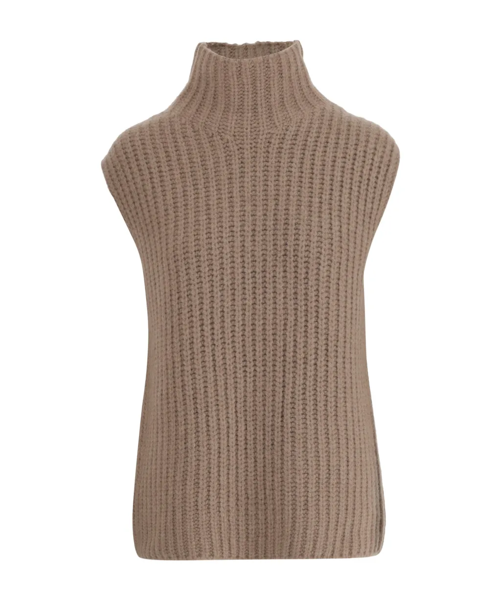 High-Neck Sweater Vest