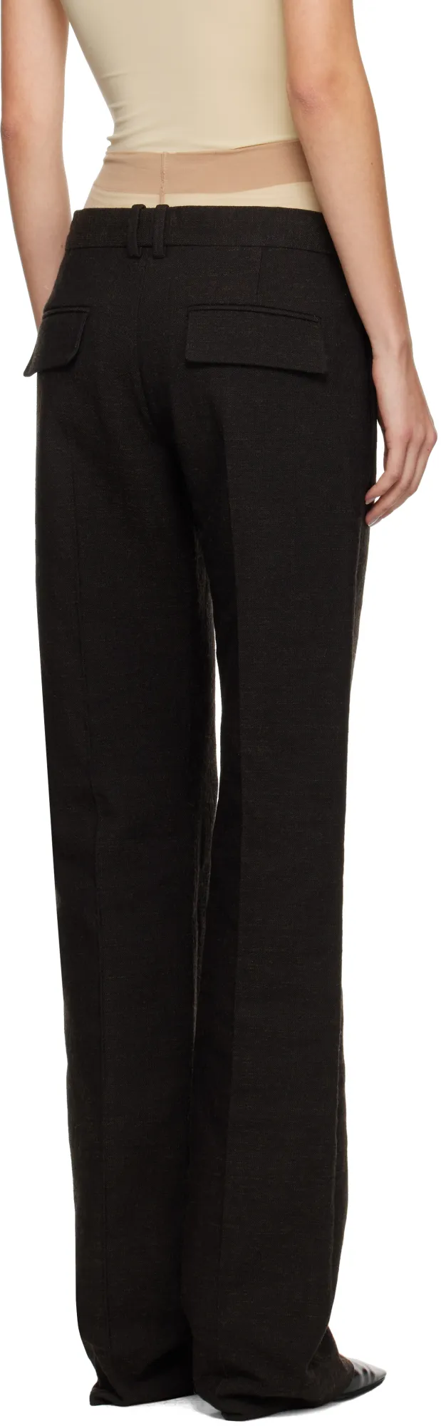 Selvie Low Rise Straight Leg Trousers